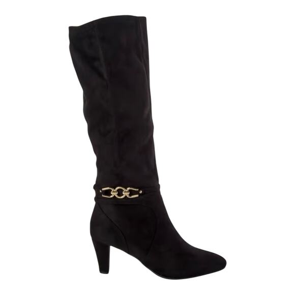 Jones New York Women's Helio Ankle Ornament Knee High Dress Boots Black Size 7 - Picture 2 of 4